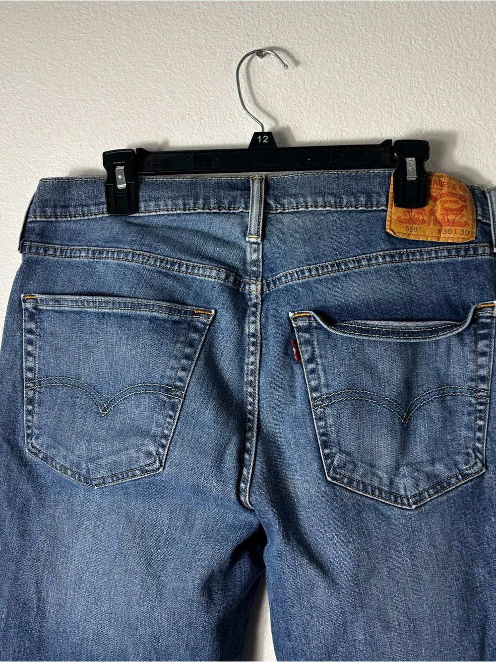 Levi’s 559 Relaxed Straight Jeans Men’s 36x30 Dark Wash